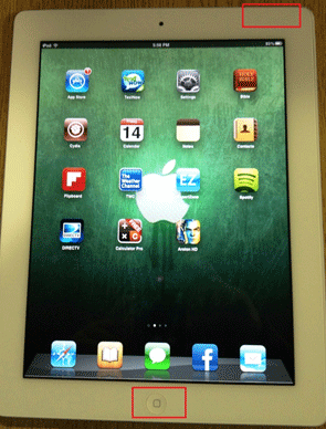 iPad 2, Power and Home Buttons